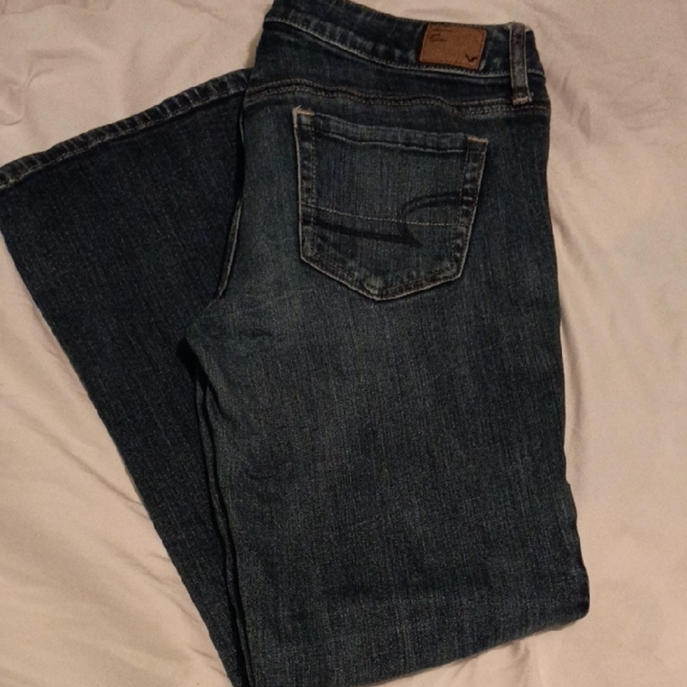 American Eagle Outfitters Dark Blue Flare Jeans